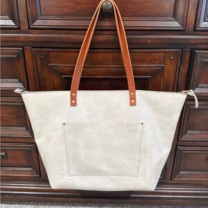 Portland Leather Goods Oversized Tote - Beluga